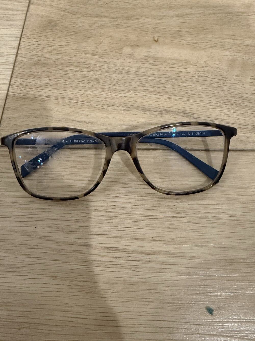 BCBG MAXAZRIA Eyeglasses Frames DOREENA 54-15-140 Matte Tortoise/Blue XH17